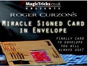 Roger Curzon - Miracle Signed Card in Envelope