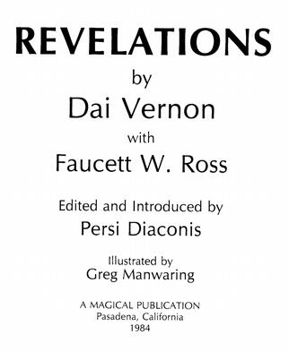 Dai Vernon & S.W. Erdnase - Revelations