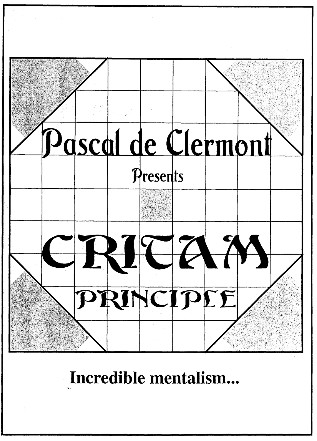 Pascal de Clermont - CRITAM Principle