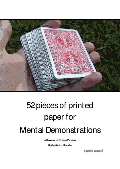 Pablo Amira - 52 Pieces of Printed Paper for Mental Demonstrations