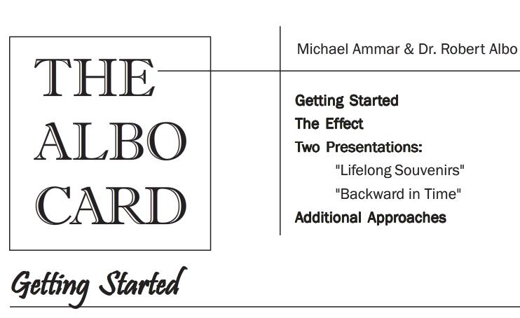 Michael Aammar & Dr Robert Albo - The Albo Card