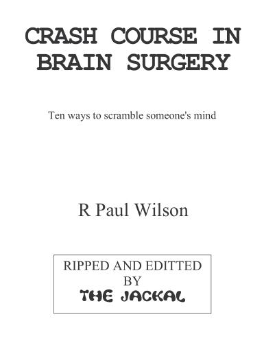 Paul Wilson - Crash course In Brain Surgery