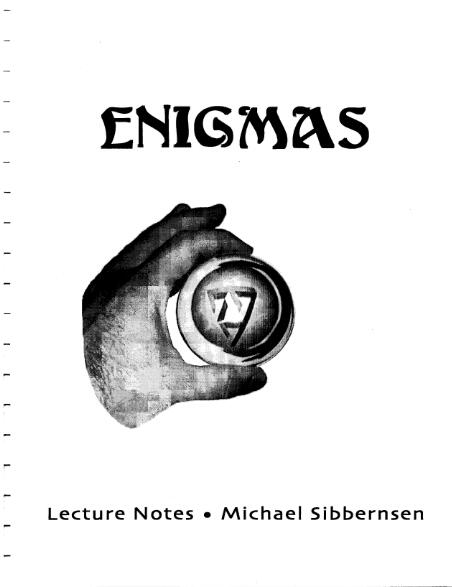 Michael Sibbernsen - Enigmas