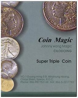 Johnny Wong Super Triple Coin Eisenhower Dollar