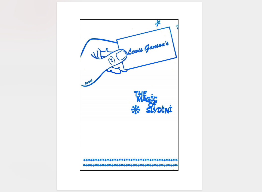 Lewis Ganson - The Magic of Slydini (official PDF eBook Download)